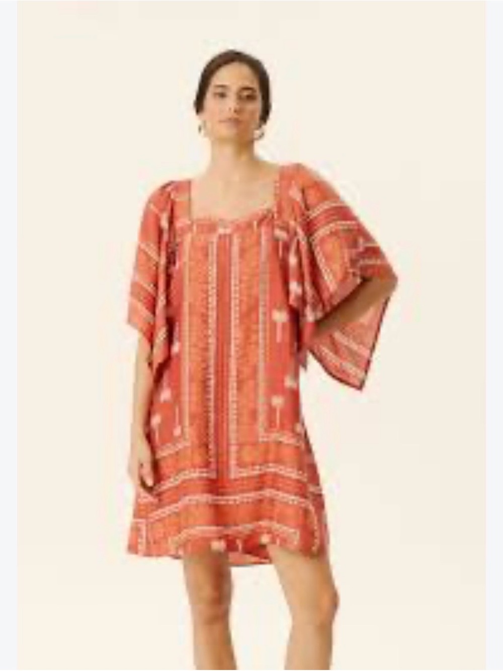 CaCay Brazilian Square-Neck Dress
